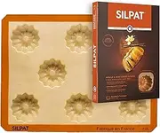 Silpat Mini-Brioche Baking molds, 11 5/8" x 15 3/4", Caramel & Orange (ES-02574-FR)