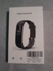 Fitness Tracker HR Black Wrist Watch step Counter /calls / SMS / heart Rate