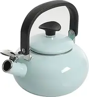 Kenmore Broadway Enamel on Steel Tea Kettle, 1.5-Quart, Glacier Blue