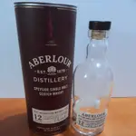 亞伯樂12年單一麥芽蘇格蘭威士忌空酒瓶+包裝罐