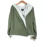 Walter Baker Stephanie Jacket Olive Green Hooded Wrap Oversize Women’s Sz XL NWT
