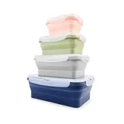 4 Piece Silicone Collapsible Container