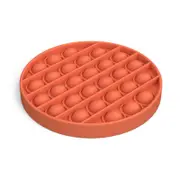 Fidget Push Pop It Bubble Circle Orange - Fidget Toys Australia