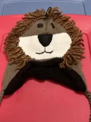 Children’s Knitted Lion Toboggan