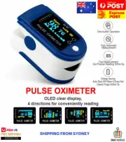 Professional Finger Pulse Oximeter Heart Rate Monitor Blood Oxygen Saturation AU