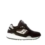 SAUCONY women shoes Black and grey suede and tech fabric Shadow 6000 sneaker