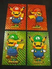 Pokemon 2024 Card Database Christmas Set Mario Luigi Pikachu 4x Set Gold Star