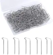150Pcs Sewing U Shaped Pins, Double Blocking Patchwork Pin for Fabric Curved Cra