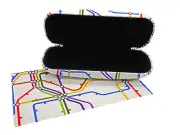 Unisex GoOpticians Underground Map Hard Glasses Case / Optional Microfibre Cloth