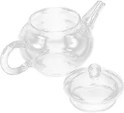 Zerodeko Clear Glass Teapot with Strainer Tea Kettle for Loose Leaf Flower Tea Brewing Practical Design for All Hand for Home Travel Use