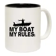 Fishing My Boat My Rules Mug Cup