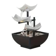 NNETM Cast Iron Tabletop Water Fountain with Automatic Pump