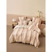 Linen House Reverie Peach Home/Bedroom Cotton Quilt Cover Set with Pillowcase