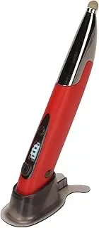Wireless Optical Pocket Pen Mouse, 2.4GHZ USB Wireless Optical Pen Mouse with Adjustable Handwriting, Mini for PC Laptop Notebook Computer Mac, Grey (Red)