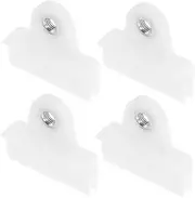 HEALLILY Car Glass Support Clips Plastic Glass Fixed Clip Set Fit for Interior and Side Panels