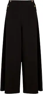 [MIJOMA] King Louie Women's Trousers with Decorative Buttons Pia Pants Broadway, Black