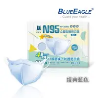 在飛比找大樹健康購物網優惠-【藍鷹牌】N95醫用／3D立體成人口罩／壓條款 藍（50片/