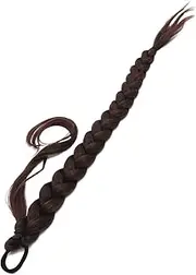 HAPINARY Synthetic Hair Piece Braided Ponytail Wig for Women Daily Party Cosplay