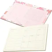 jojofuny 2Pcs Portable Weekly Planner Notepad Creative Agenda Notebook for Daily Scheduling Note Taking Stylish Soft Cover for Students Office Use Safe Material
