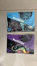 Scratch Art Rainbow Painting Set-Creative Arts and Crafts for Adults & Kids,Glow in The Dark DIY Paper Craft Kit,DIY Home Decor&Foil Engraving Art Gift with 4 Tools 8 Sheets(A5)(Marine & Castle)