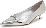 [Sam Edelman] Women's Kaya Pump, Soft Silver, 5