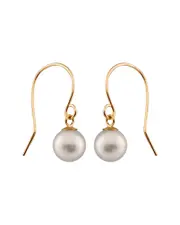 Splendid Pearls 14K 6-6.5mm Pearl Drop Earrings