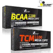 BCAA + Tri Creatine Malate 60-180 Caps. Amino Acids Muscle Growth Bodybuilding