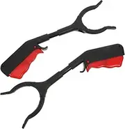 ERINGOGO 2pcs Trash Picker Grabber Reacher Tool Trash Grabber Tool up Sticks Garbage Pickers Garbage Picker Upper Tool Pickup Sticks Grabber Short Grabber Grabber Iron Black