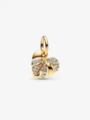 *New Authentic* Pandora Sparkling Monstera Leaf Dangle Charm-763349C01