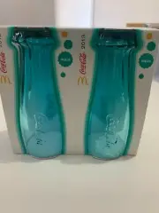 Collectable McDonalds Coke Glasses Aqua (2013)