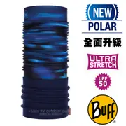 【西班牙 BUFF】超彈性 Polar保暖魔術頭巾 Plus(上層吸溼排汗+下層柔軟刷毛)/120898 迷幻藍海