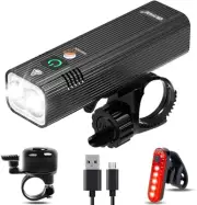 Bike Light USB Rechargeable Bicycle Light, Bicycle Front Headlight 2leds set