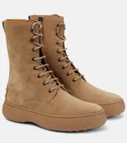 [Tod's] Tod's W.G. suede ankle boots AU 6.5 beige