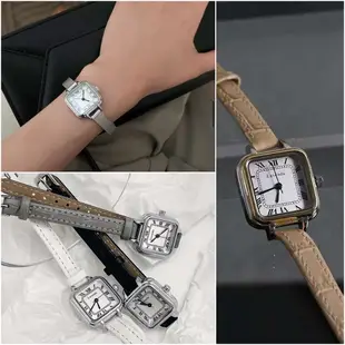 💝台灣現貨💖正韓品牌 Lavenda 金屬羅馬文 方錶 真皮手錶/米蘭錶帶 LA379 女錶