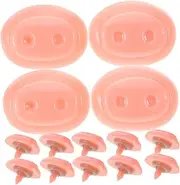 30 Sets Piggy Nose Accessories Doll Nose Plastic Fake Pig Nose Plastic Nose for Toy Pig Nose for Doll Plastic Pig Nose DIY Doll Pig Nose Pig Nose Decors Pig Nose Crafts Pink Totority