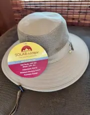 Solar Escape UV Explorer Vented Bucket Hat UPF 50+ Sun Protection One Size, Gray