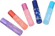 SHERCHPRY 5Pcs Essential Oil Roller Bottles Dispenser for Aromatherapy Leak Design for Travel DIY Fragrance Includes Dark