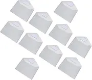 KALLORY 10pcs A4 File Folder Office Document Bag Plastic Organizer Holder Document Storage Bag Random Style