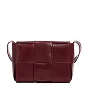 Mini Cassette Crossbody Bag One size wine red