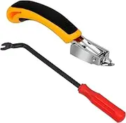 Swpeet 2Pcs 6" Upholstery Staple Remover and 9" Tack/Nail Puller Kit, Staple Puller, Upholstery Tools Tack Lifter, U Tip Fastener Remover Carpet Remover, U Tip Nail Tack Puller for Furniture, Floor