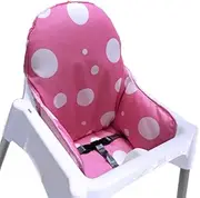 [ZARPMA] Highchair Cushion for IKEA Antilop Highchair, New Version Baby Highchair Seat Covers, More Thick, Washable Foldable, Child Chair Insert Mat Padding (Pink)