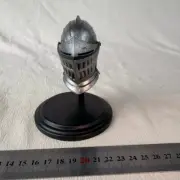 COOMODEL1/6 Soldier Accessories Metal Helmet Knight Helmet Silver Model