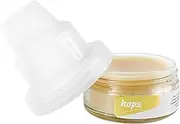 Shoe Wax Paste Polish, Waterproofing Wax For Leather With Organic Beeswax And Sponge, Kaps B-Wax, Transparent For