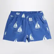 [Mini Rodini] Blue shorts with sailboats 128/134 CM Blue