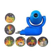 Star Moon Animal Projector LED Projector 6 Images Sensor EU Plug Night Light For Kids Baby Bedroom Decoration Blue