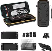 Hosanwell Switch2 13 in 1 Accessories Set for 2025 Nintendo Switch2 Model,Switch2 Hard Carrying Case with Switch2 Protective Case,8 Thumb Grip,2 Screen Protector,1 Stand
