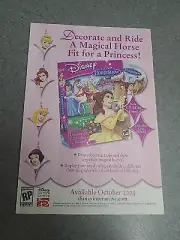 Disney Princess Royal Horse Show Original Print Ad 2003 5x7