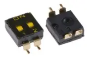 Omron DIP SWITCHES 5Pcs 500V AC 25mA 2-Way DP Slide Actuator, Surface Mount