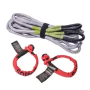 Saber 4K Kinetic Recovery Kit Heavy Duty Rope & Bag 2 x Soft Shackles SBR-4KKIT1