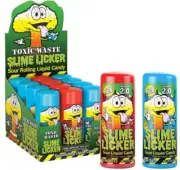 Slime Licker Version 2.0 Sour Liquid Rolling Candy 12 Pack, 2oz Each